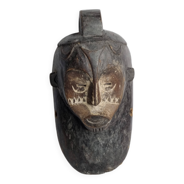 Ancient Fang Ngil tribal mask, traditional African art, Gabon, 20th century, 40 cm