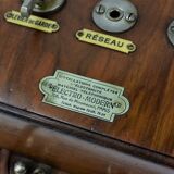 Wooden telephone communication block