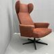 Swivel armchair from Eastern Europe by Drevotvar, Czechoslovakia, 1970s.