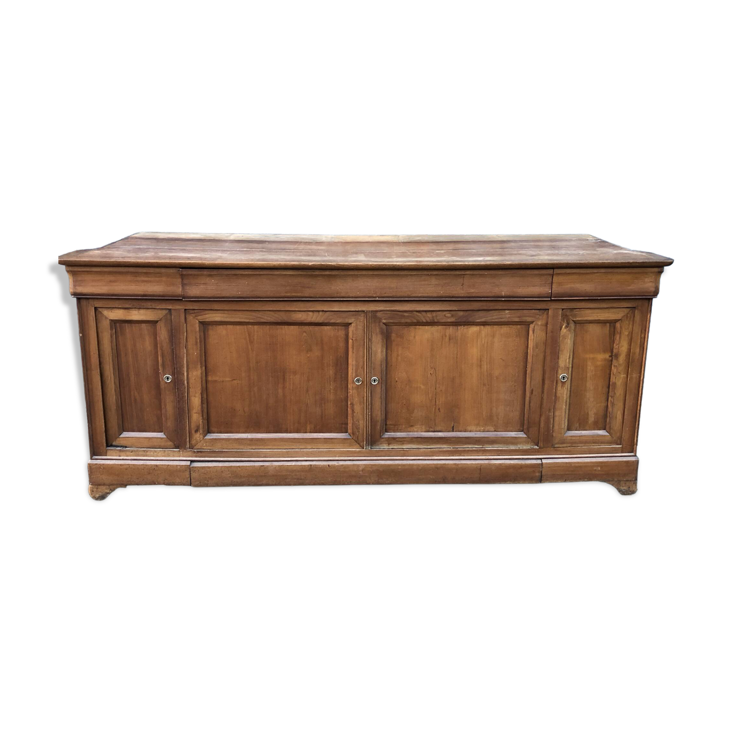 Buffet enfilade boiserie Louis Philippe en cerisier