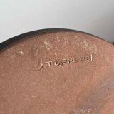 Footed vase in studio pottery from German mid-century by Petra Töpferei, 1960s.