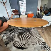 Florence Knoll Oval Desk Table for Knoll International circa 1980