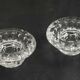 Pair of glass candlesticks