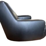 Paire de fauteuils Bug - Paola Navone pour Poliform - cuir - pivotant 360°