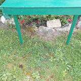 Console en bois verte