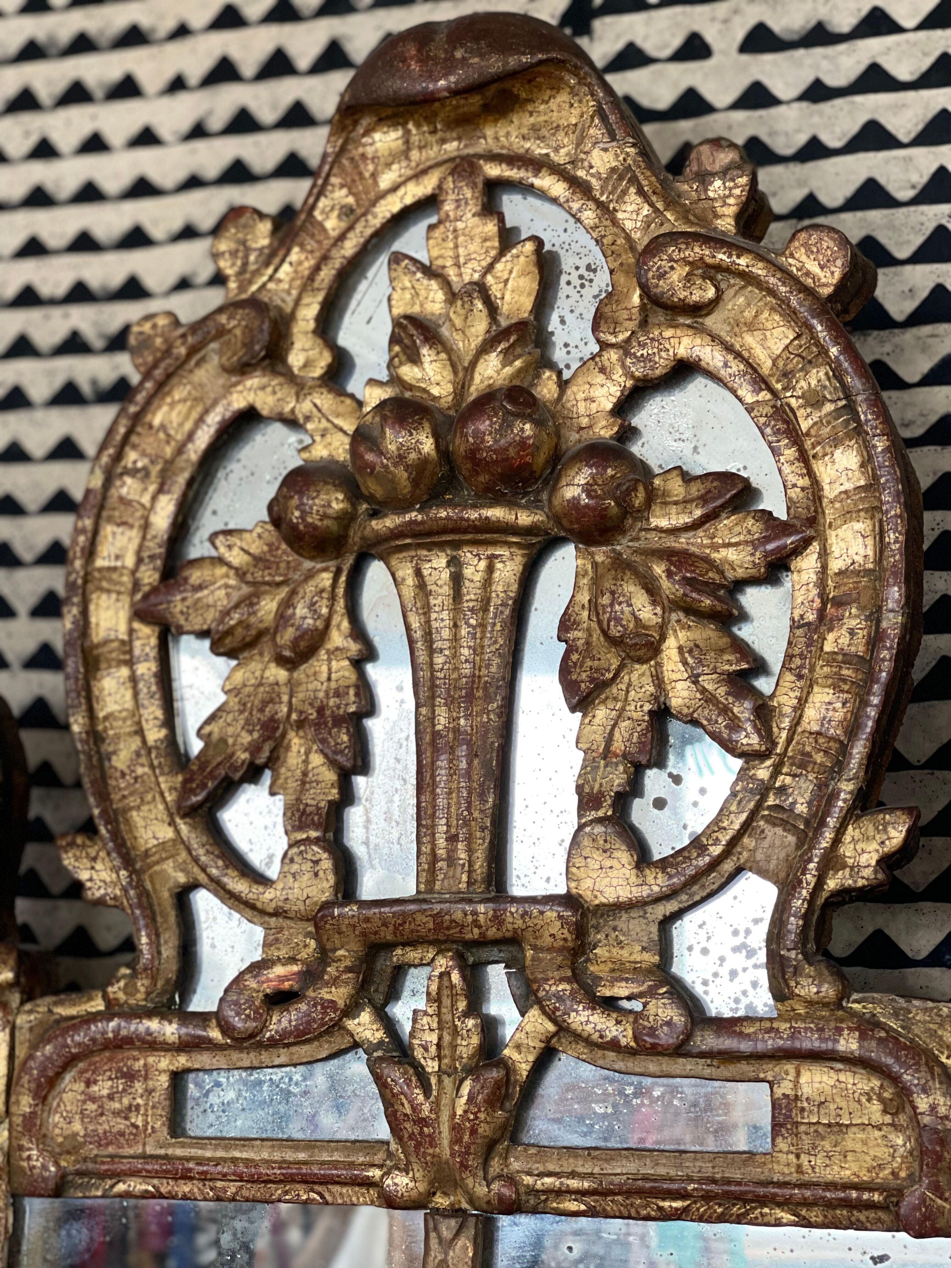 Beaucaire mirror 18th 55x110cm