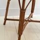 Rattan and wood table
