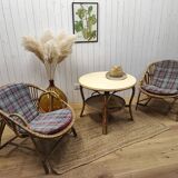 Rattan armchairs