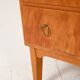 Scandinavian 1950s birch chest of drawers with brass handles