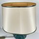 Table lamp Maison Le Dauphin in brass and green malachite imitation, 1980.
