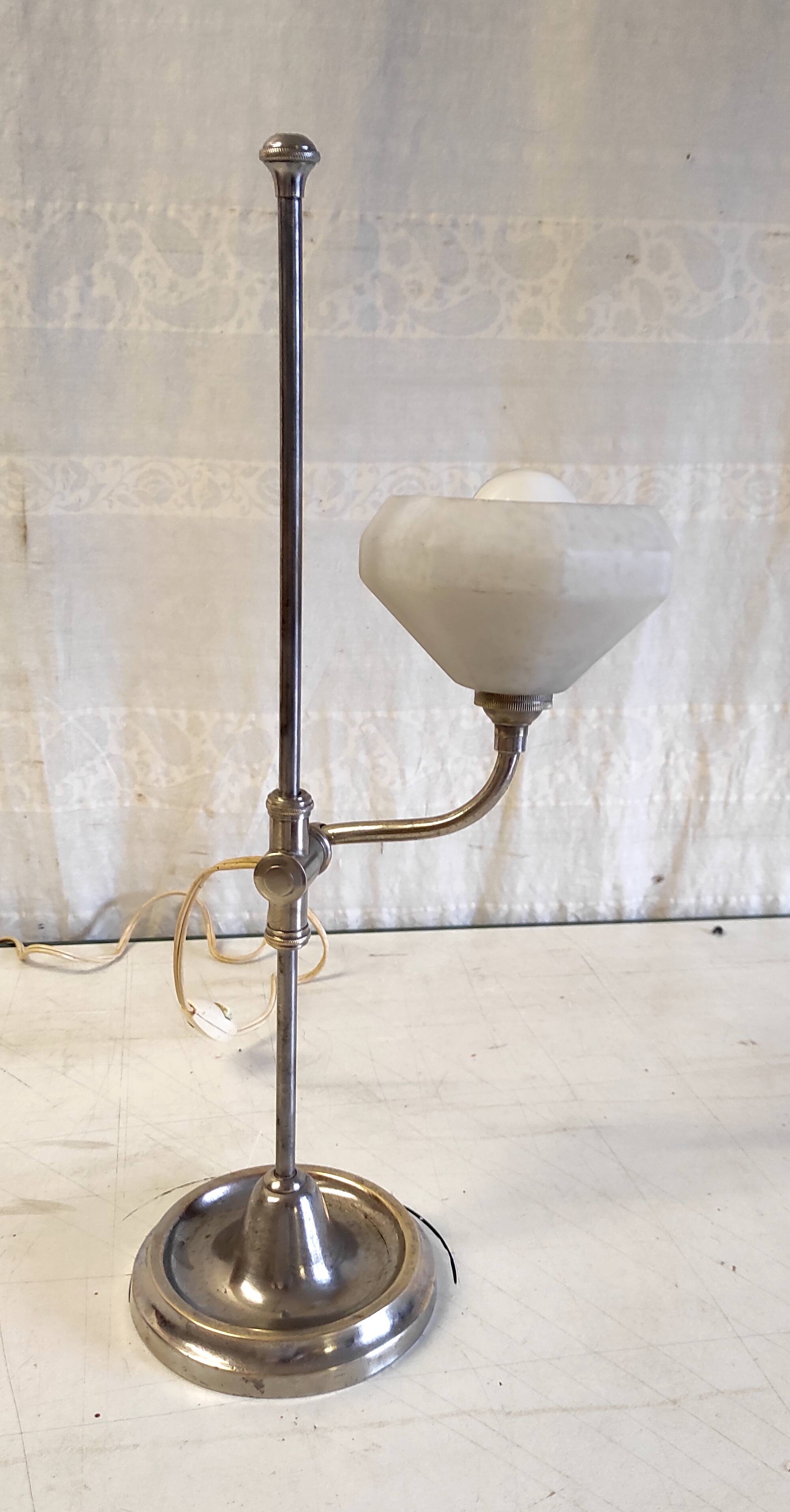 Art-deco adjustable table lamp - 1930s/40s