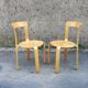 Pair of stackable chairs by Bruno Rey for Dietiker, Switzerland, 1970