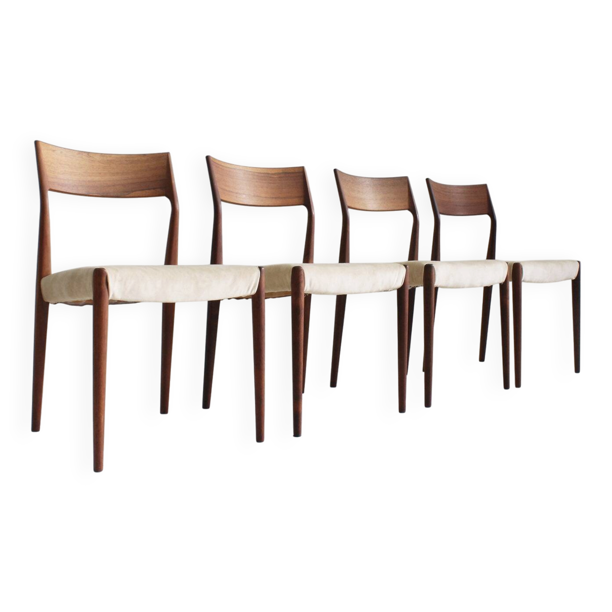 Chaises de salle à manger vintage des années 60 par Fristho, ensemble de 4