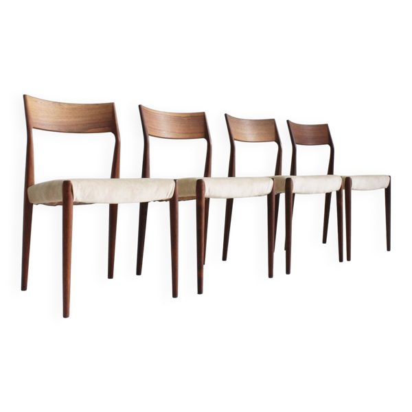 Chaises de salle à manger vintage des années 60 par Fristho, ensemble de 4