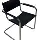 Fauteuil en cuir style Breuer vintage B32/34, design italien