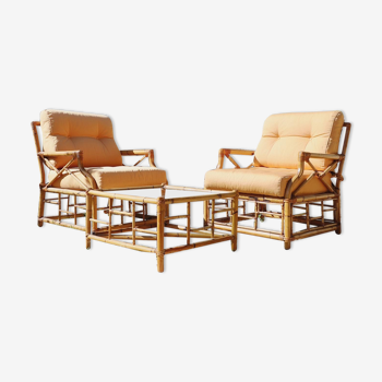 Rattan lounge Vivai Del Sud 1970