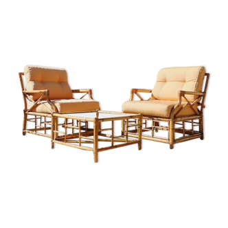 Rattan lounge Vivai Del Sud 1970