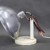 1950s Table Lamp with Aluminium Lampshade, Czechoslovakia