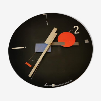 Vintage constructivist wall clock by nicolaï canetti for artec. usa