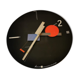 Vintage constructivist wall clock by nicolaï canetti for artec. usa