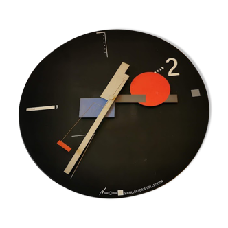 Vintage constructivist wall clock by nicolaï canetti for artec. usa
