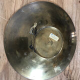 Old copper plate, hand painted, origin Pakistan