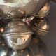 Set of 2 chrome Swedish chandeliers, 1960s style.