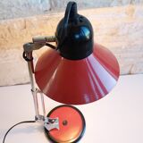 Red vintage Aluminor lamp