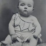 Old photo of a child baby