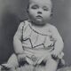 Old photo of a child baby