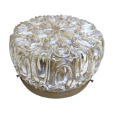 Ceiling lamp molded glass gold color