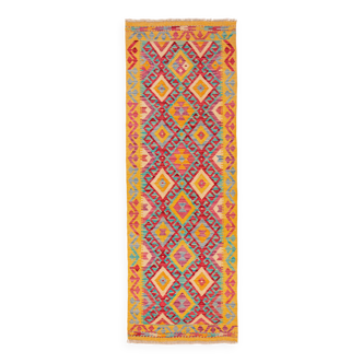 Kilim afghan pachtoune de couloir 186 x 66 cm