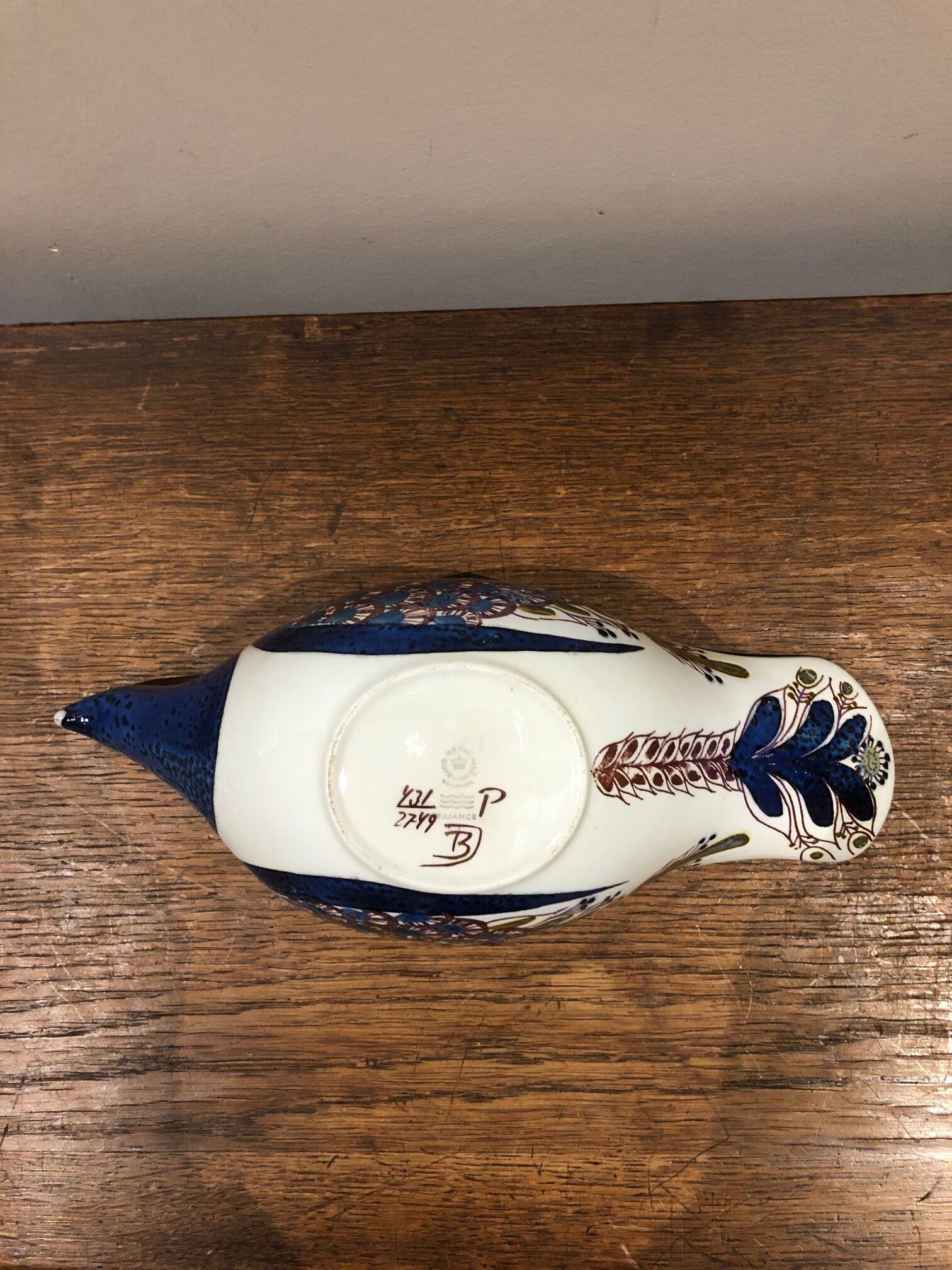 rare ceramic bird Royal Copenhagen design Berte Jessen