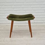 1960s, danish design, velour relax chair with footstool, original condition.