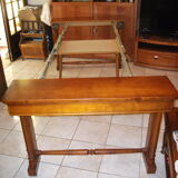 Table with a pane of cherry solid wood