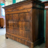 Commode of lady louis Philippe era in walnut bramble around 1830