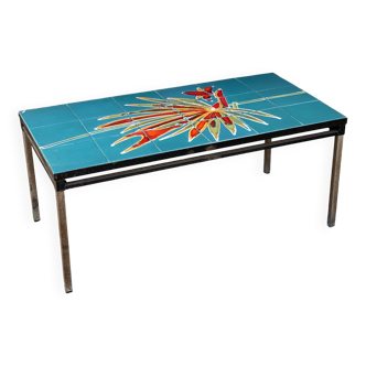 Table basse vintage en céramique des années 1960