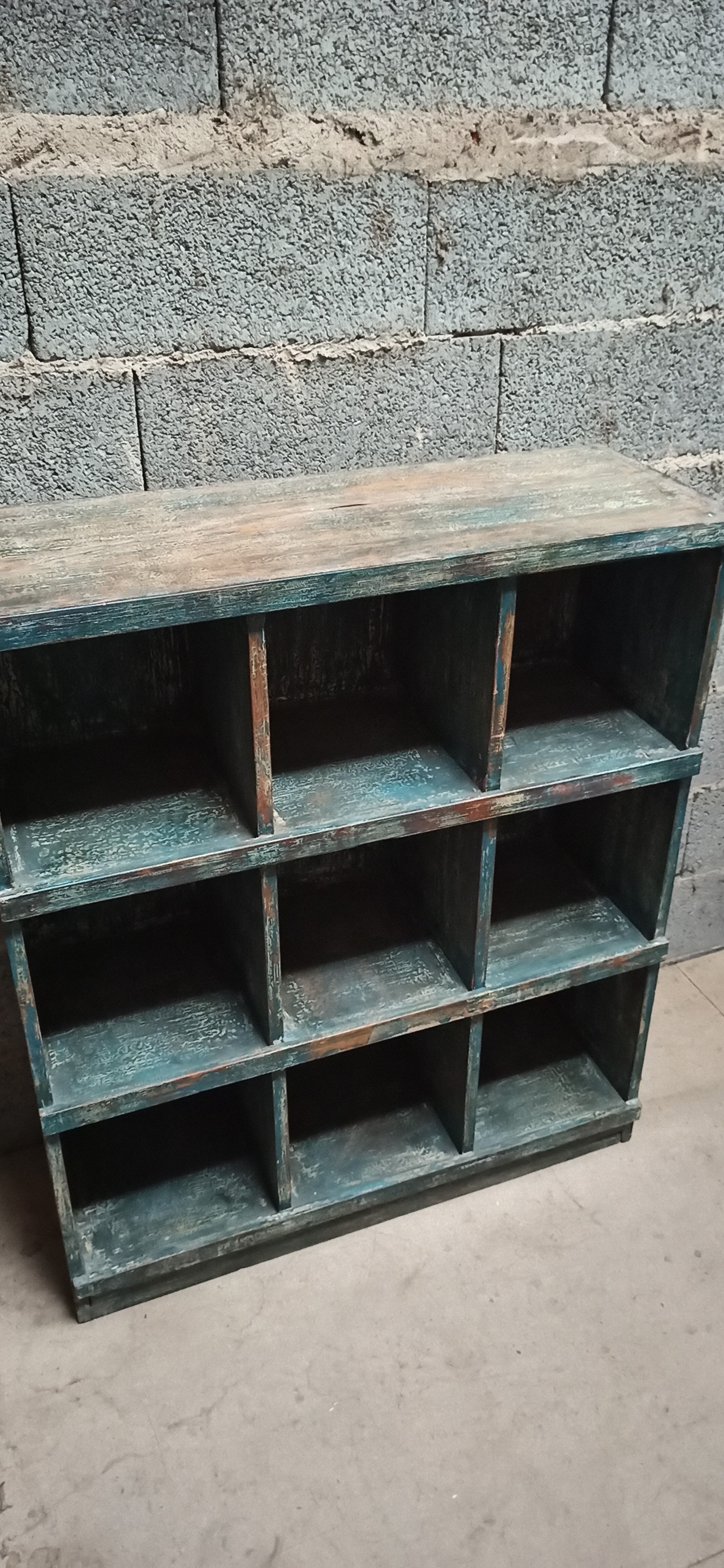 Old library furniture with 9 lockers