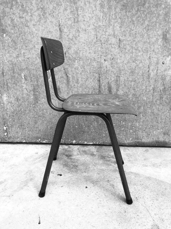 Vintage Pagholz chair in moulded wood and metal, 1960s