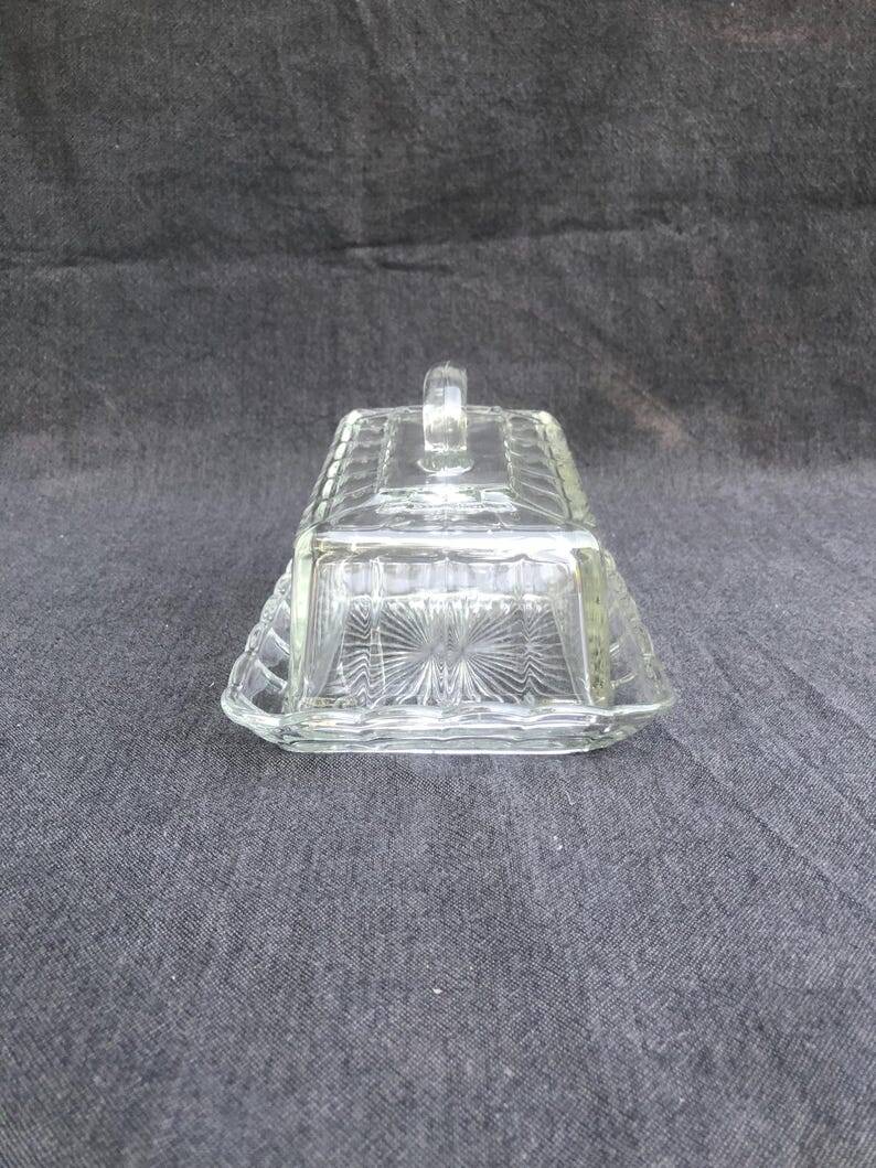 Art Deco Сrystal/Glass Cheese/butter Dome with lid, circa 1930-40, Belgium