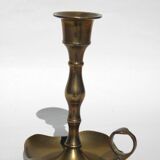 Golden brass candle holder 13 cm