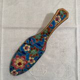 Dish and pie server in Longwy enamel.