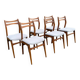 6 vintage Scandinavian chairs from the 1960s-70s.