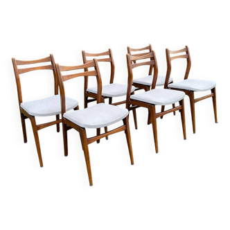 6 vintage Scandinavian chairs from the 1960s-70s.