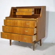 Bureau secrétaire danois en teck, années 1960