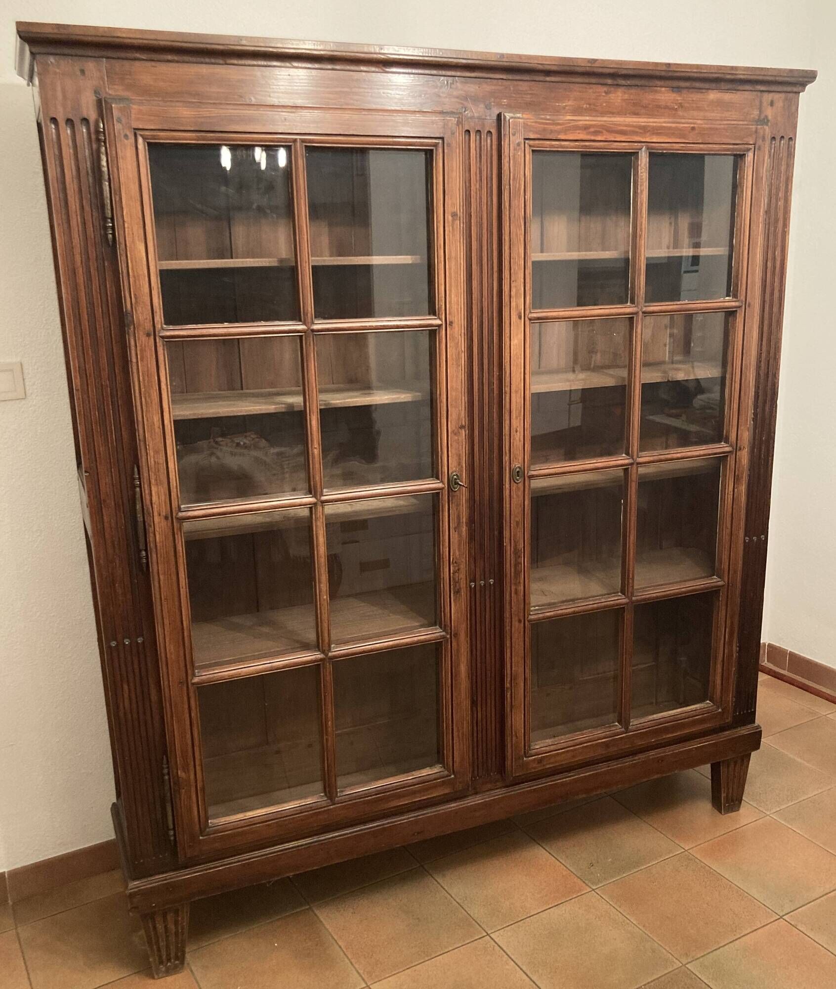 Antique library or large dresser - late 19th century - 167 x 187 x 34