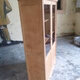 MD bookcase in stripped oak