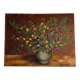 Oil on canvas by M. Bouny 20th century still life with flowers