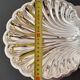 Large shell dish in silver metal Christofle Fleuron