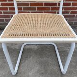 Set of 4 Cesca b32 model chairs in white